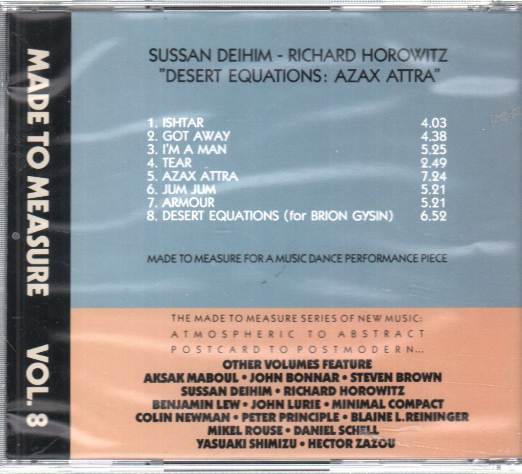 Sussan Deihim / Richard Horowitz - Desert Equations: Azax Attra - Cd