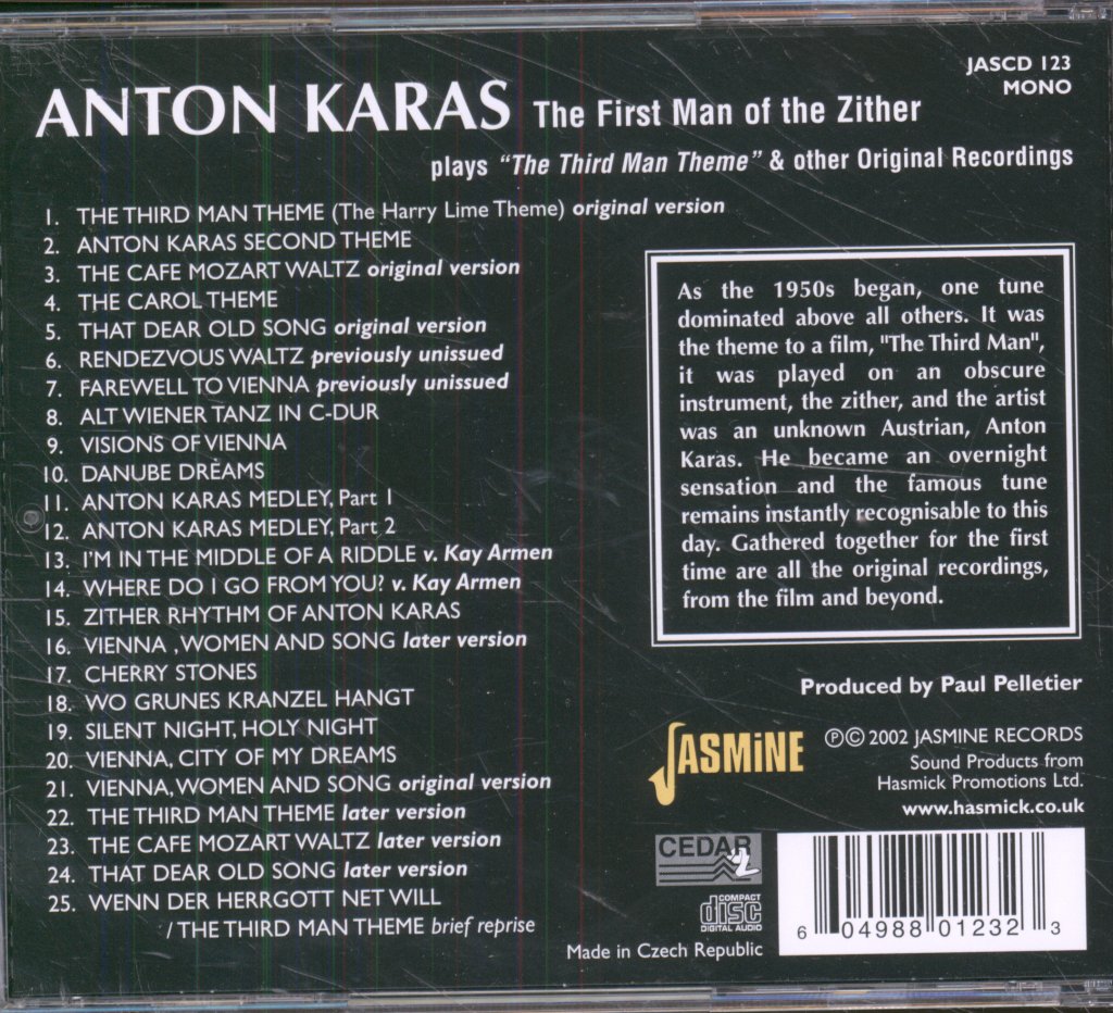 Anton Karas - First Man Of The Zither - Cd