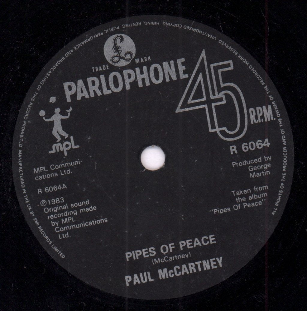 Paul McCartney - Pipes Of Peace - 7 Inch