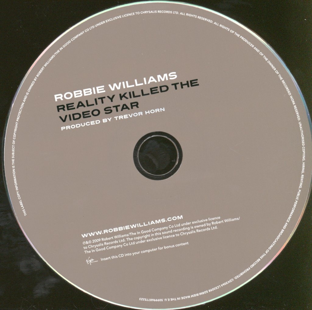 Robbie Williams - Reality Killed The Video Star - Cd