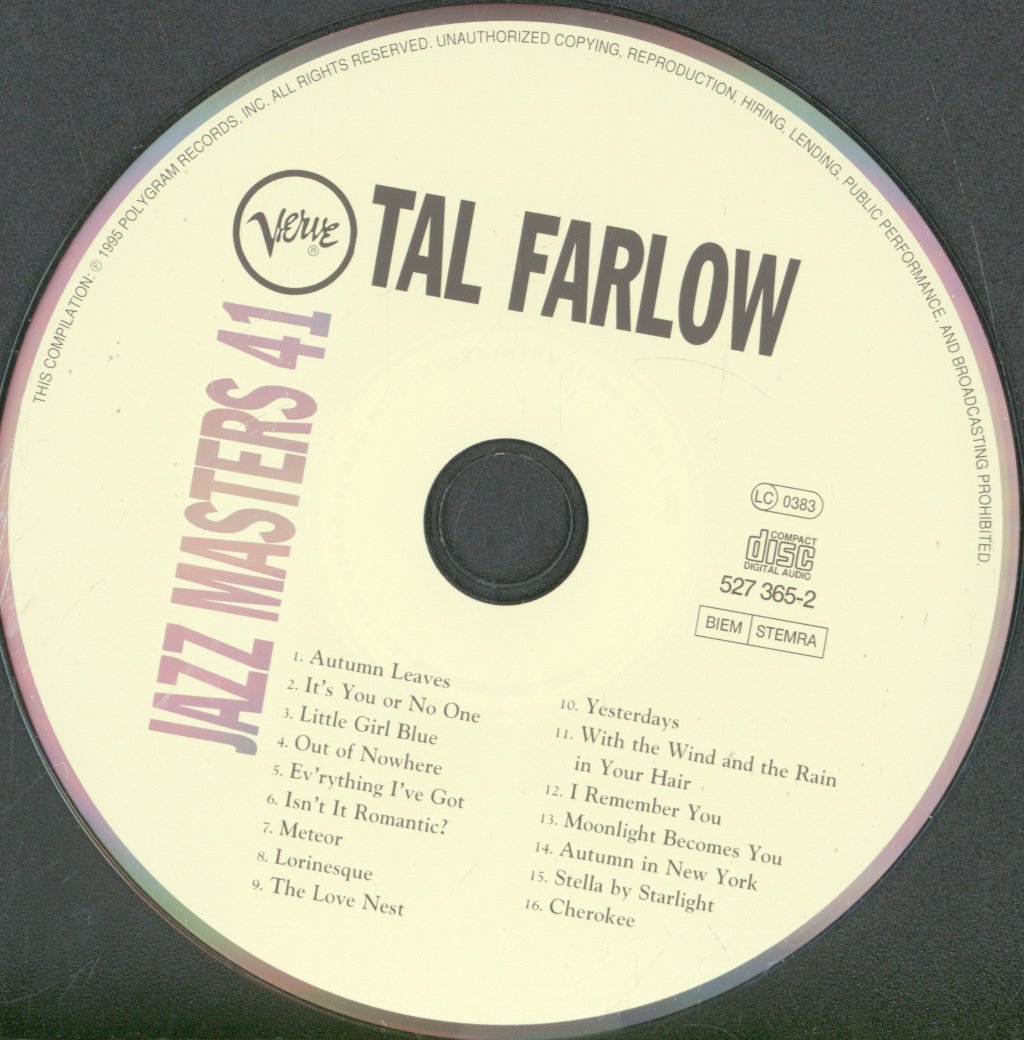 Tal Farlow - Verve Jazz Masters 41 - Cd