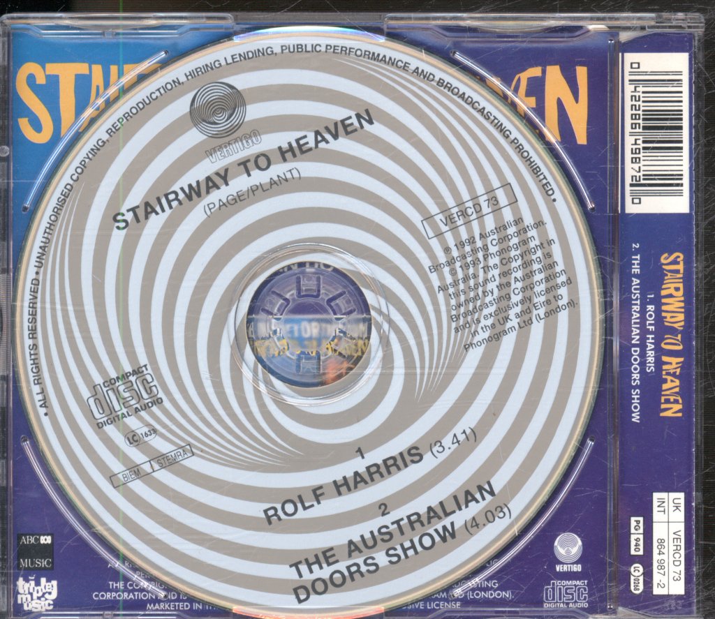 Rolf Harris - Stairway To Heaven - Cd