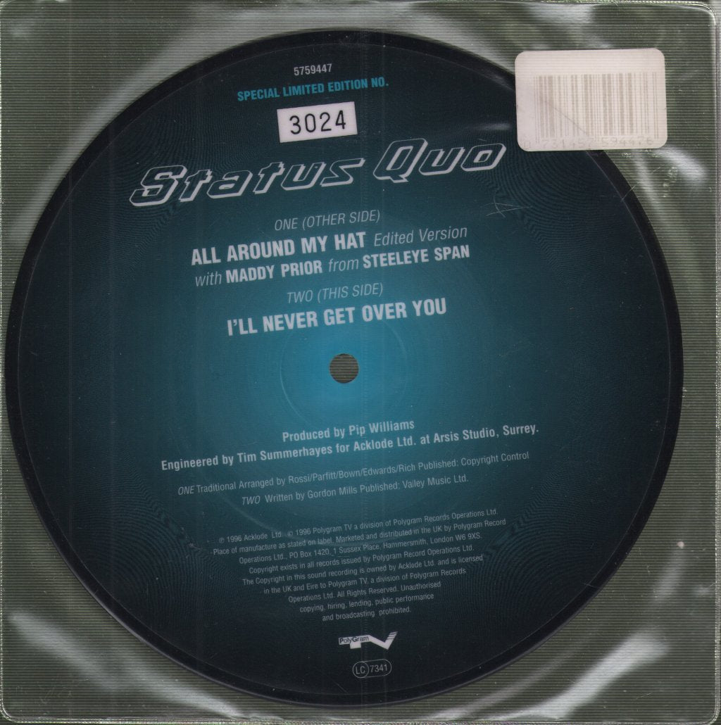 Status Quo Featuring Maddy Prior - All Around My Hat - 7 Inch