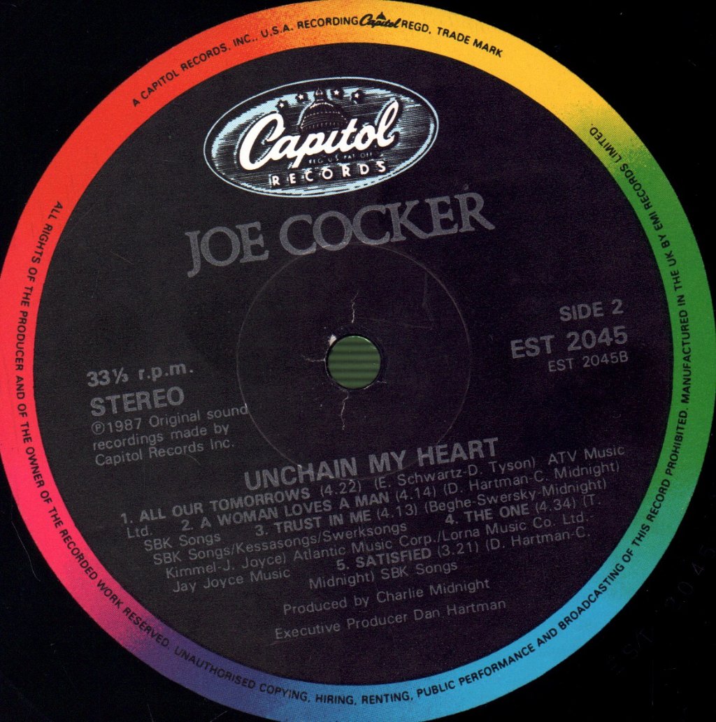 Joe Cocker - Unchain My Heart - Lp