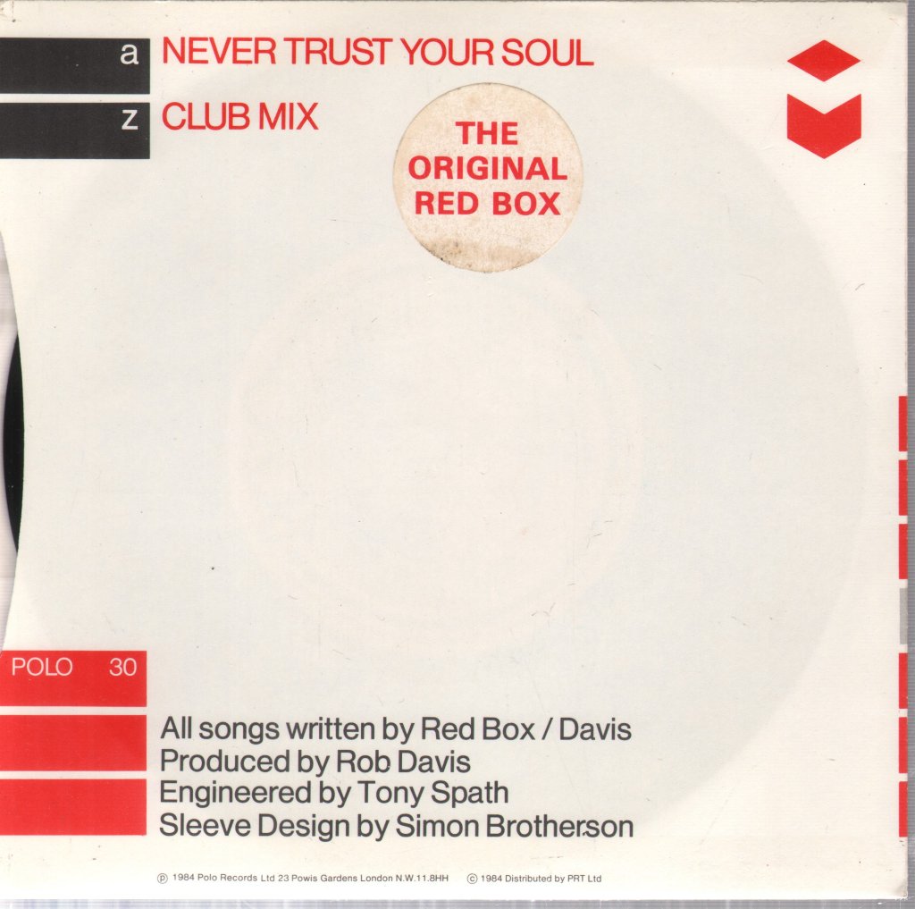 Red Box - Never Trust Your Soul - 7 Inch