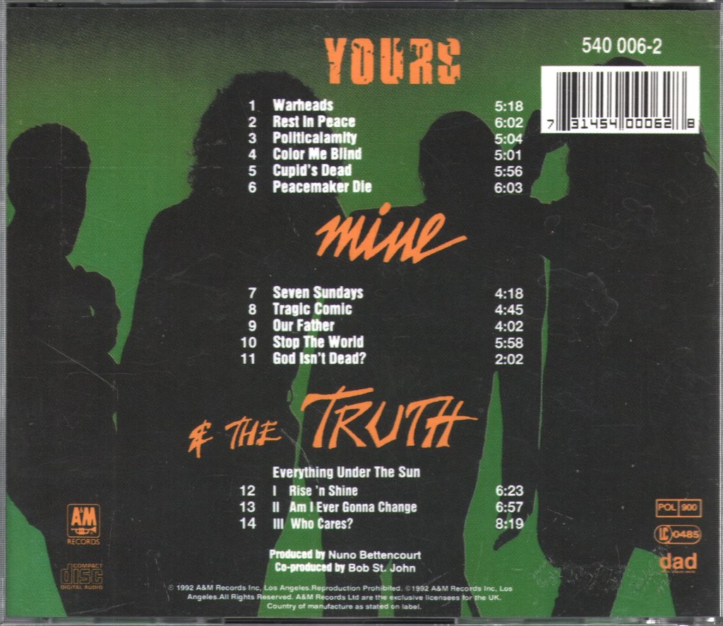 Extreme - 3 Sides To Every Story - Cd