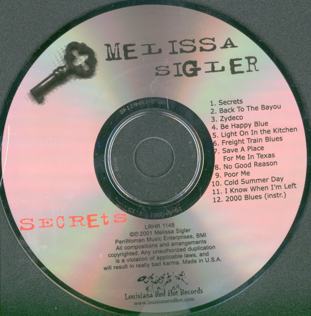 Melissa Sigler - Secrets - Cd