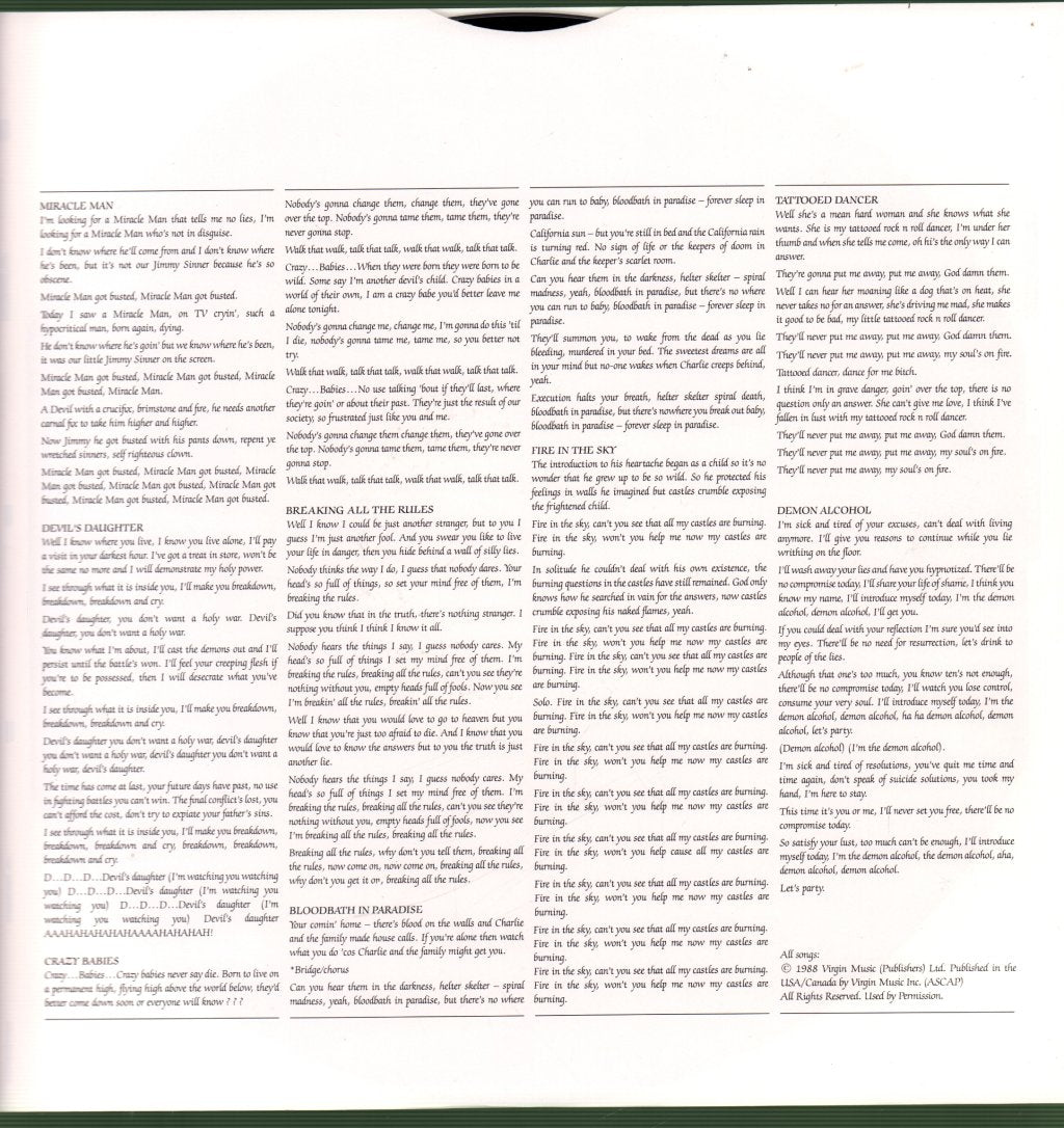Ozzy Osbourne - No Rest For The Wicked - Lp