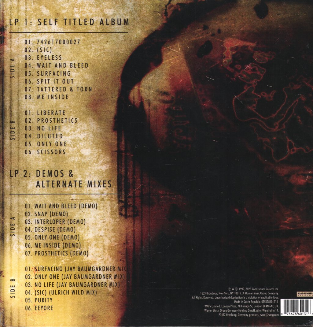 Slipknot - Slipknot (25th Anniversary Edition) - Double Lp