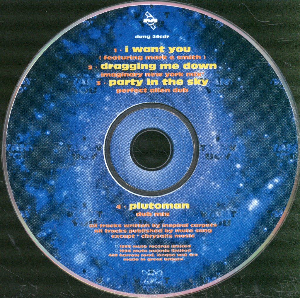 Inspiral Carpets Featuring Mark E Smith - I Want You - Cd