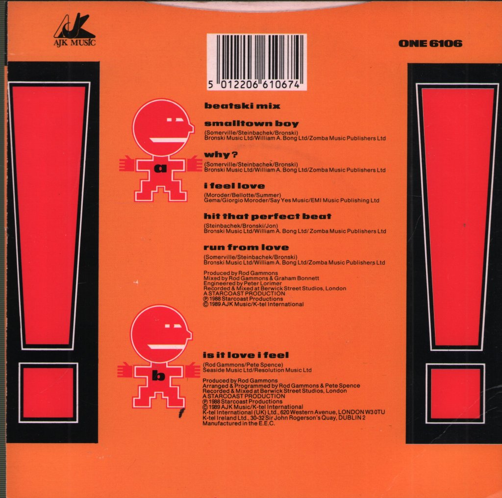 Smalltown Boys - Beatski Mix - 7 Inch