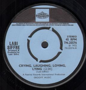 Labi Siffre - Crying Laughing Loving Lying - 7 Inch
