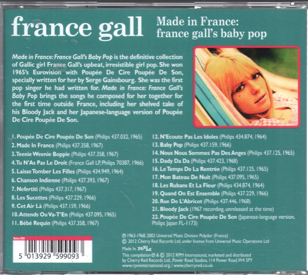 France Gall - Made In France: France Gall's Baby Pop - Cd