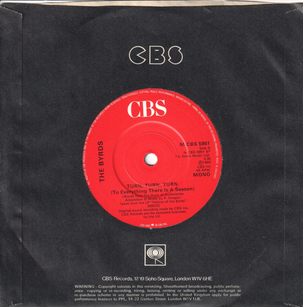 Byrds - Mr Tambourine Man - 7 Inch