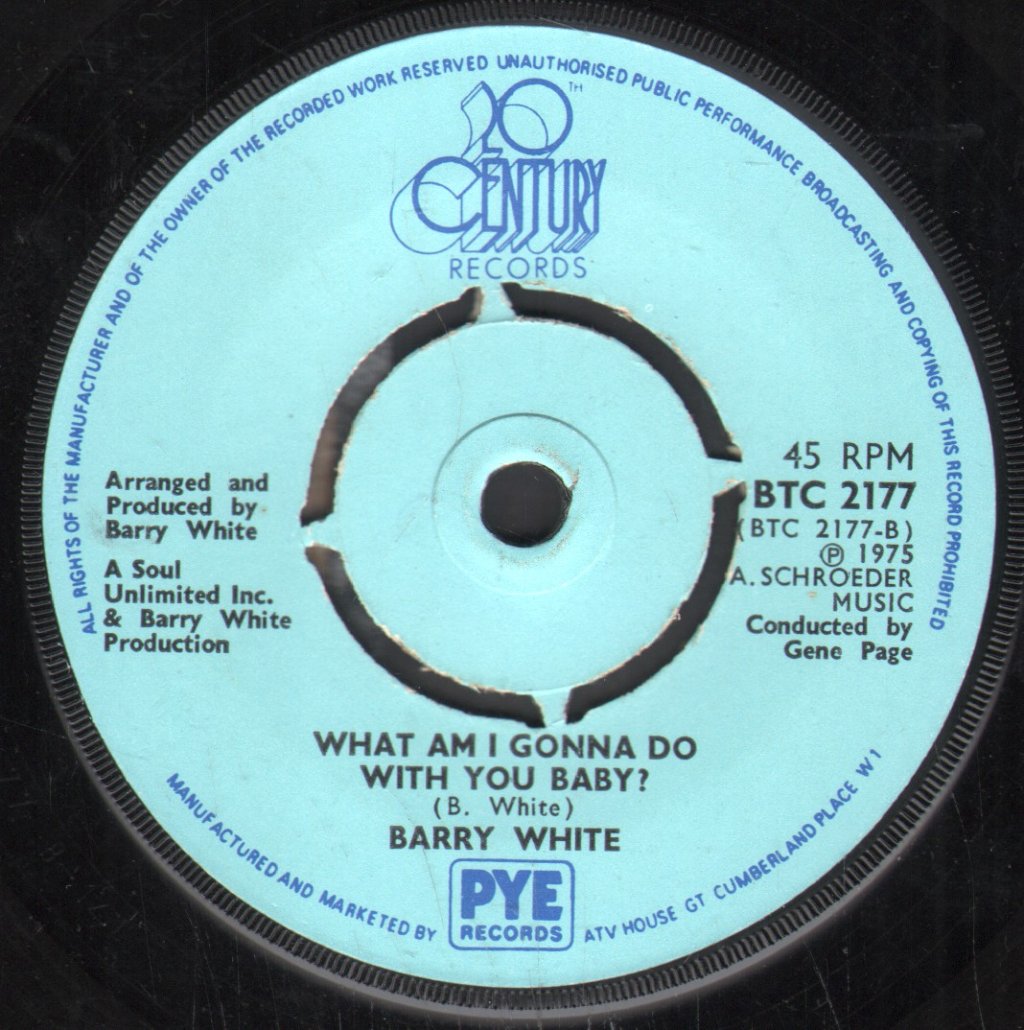 Barry White - What Am I Gonna Do With You Baby - 7 Inch