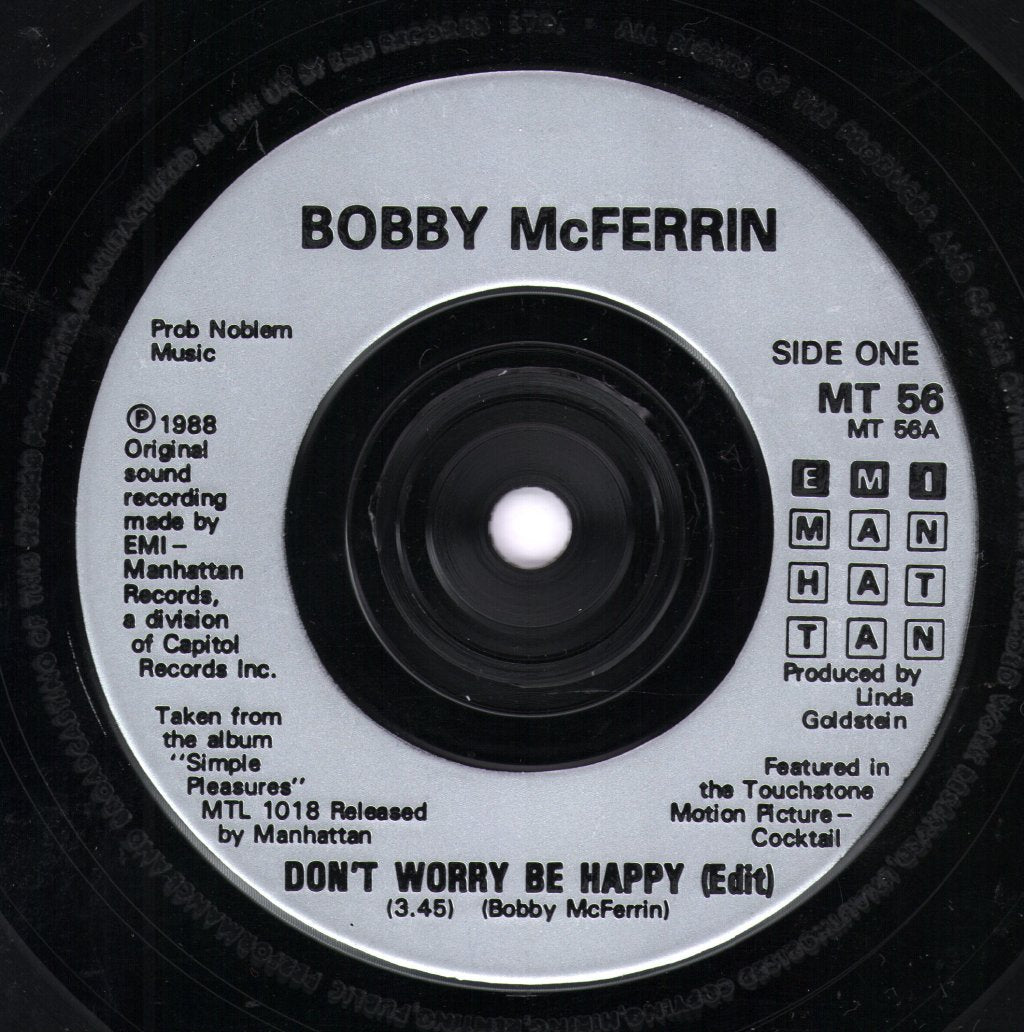Bobby McFerrin - Don't Worry Be Happy - 7 Inch