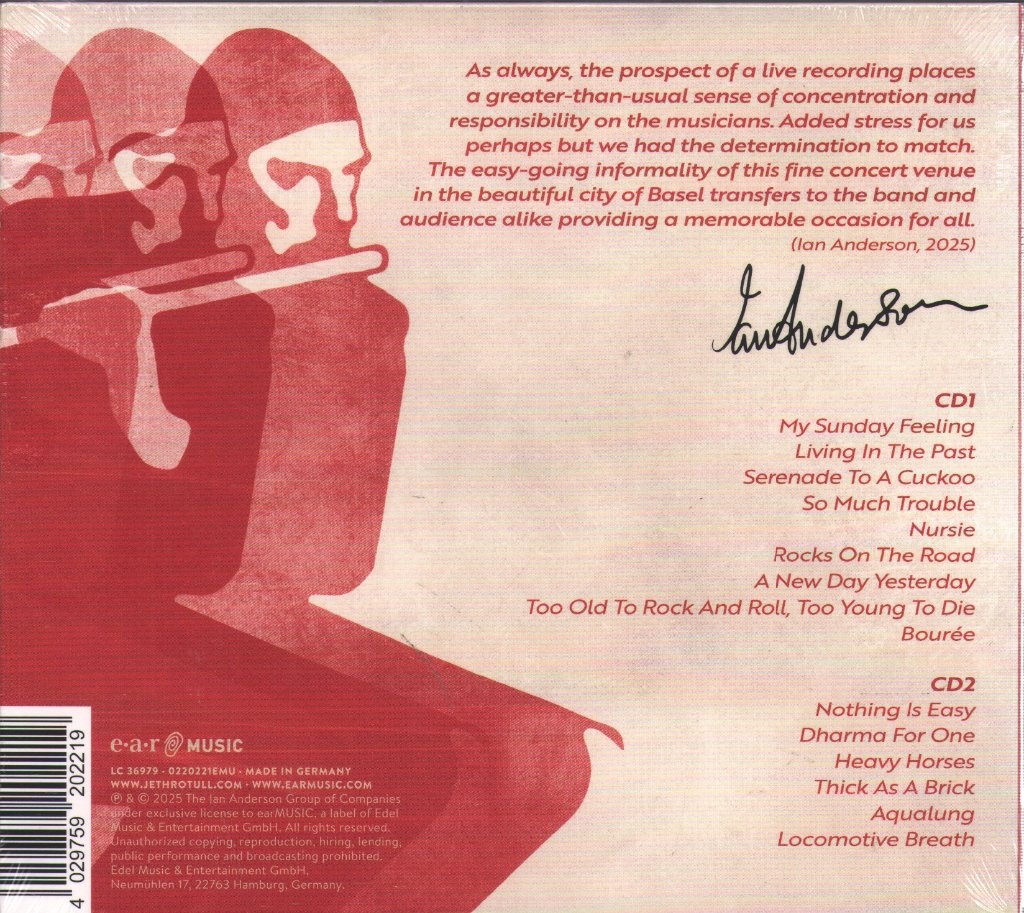 Jethro Tull - Live From Baloise Session - Cd Set