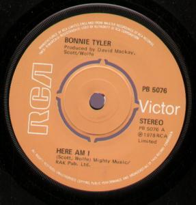Bonnie Tyler - Here Am I - 7 Inch
