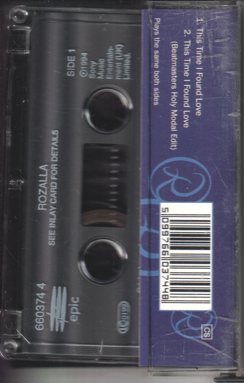 Rozalla - This Time I Found Love - Cassette