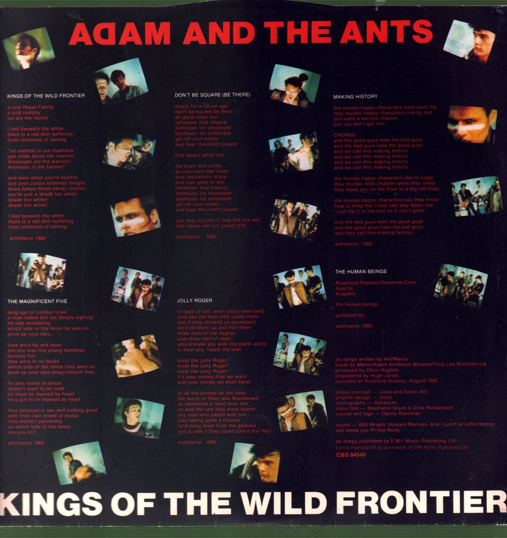 Adam And The Ants - Kings Of The Wild Frontier - Lp