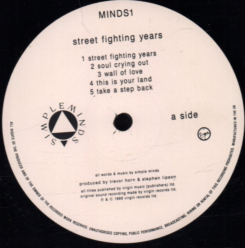 Simple Minds - Street Fighting Years - Lp