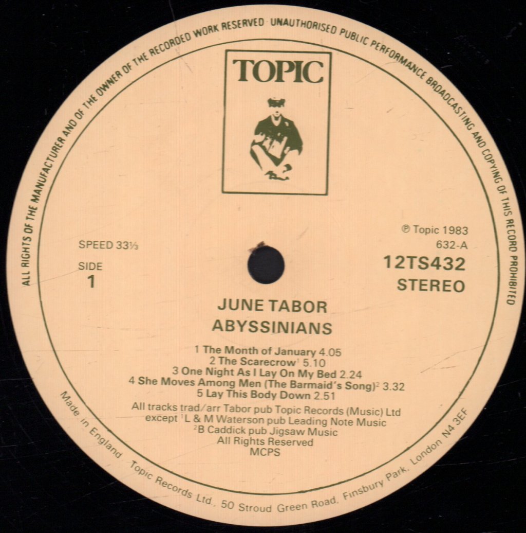 June Tabor - Abyssinians - Lp