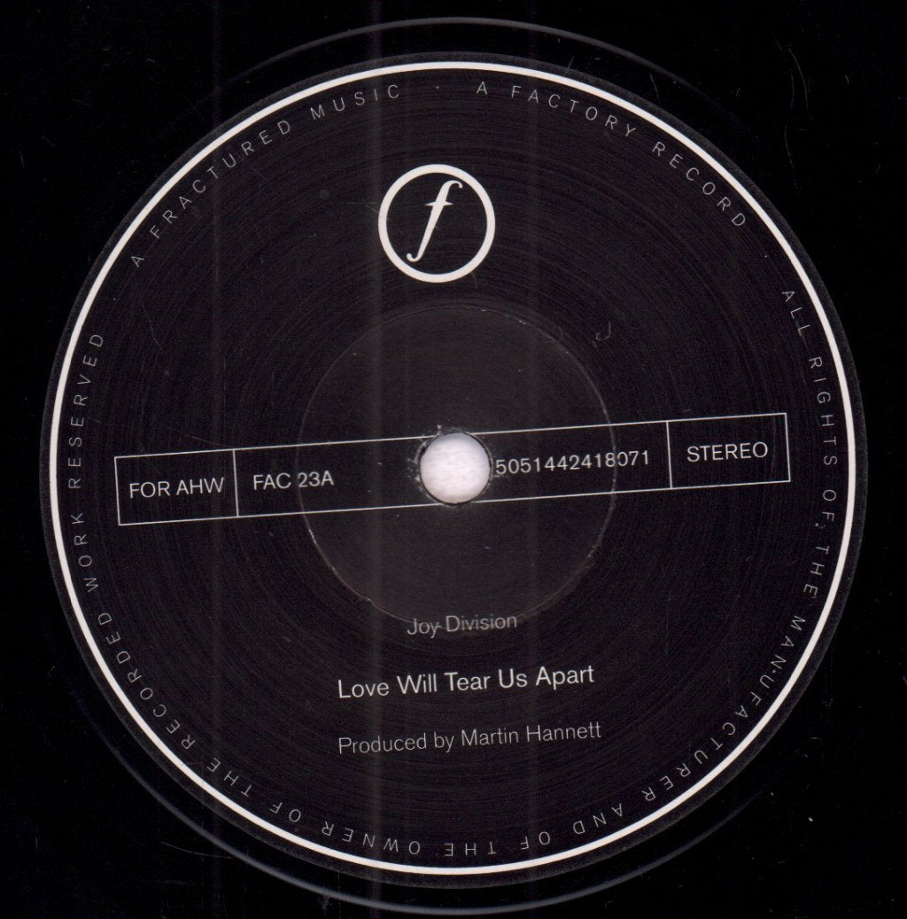 Joy Division - Love Will Tear Us Apart - 7 Inch