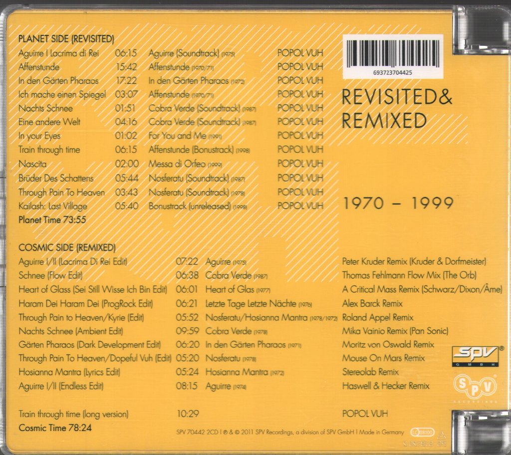 Popol Vuh - Revisited & Remixed 1970-1999 - Double Cd