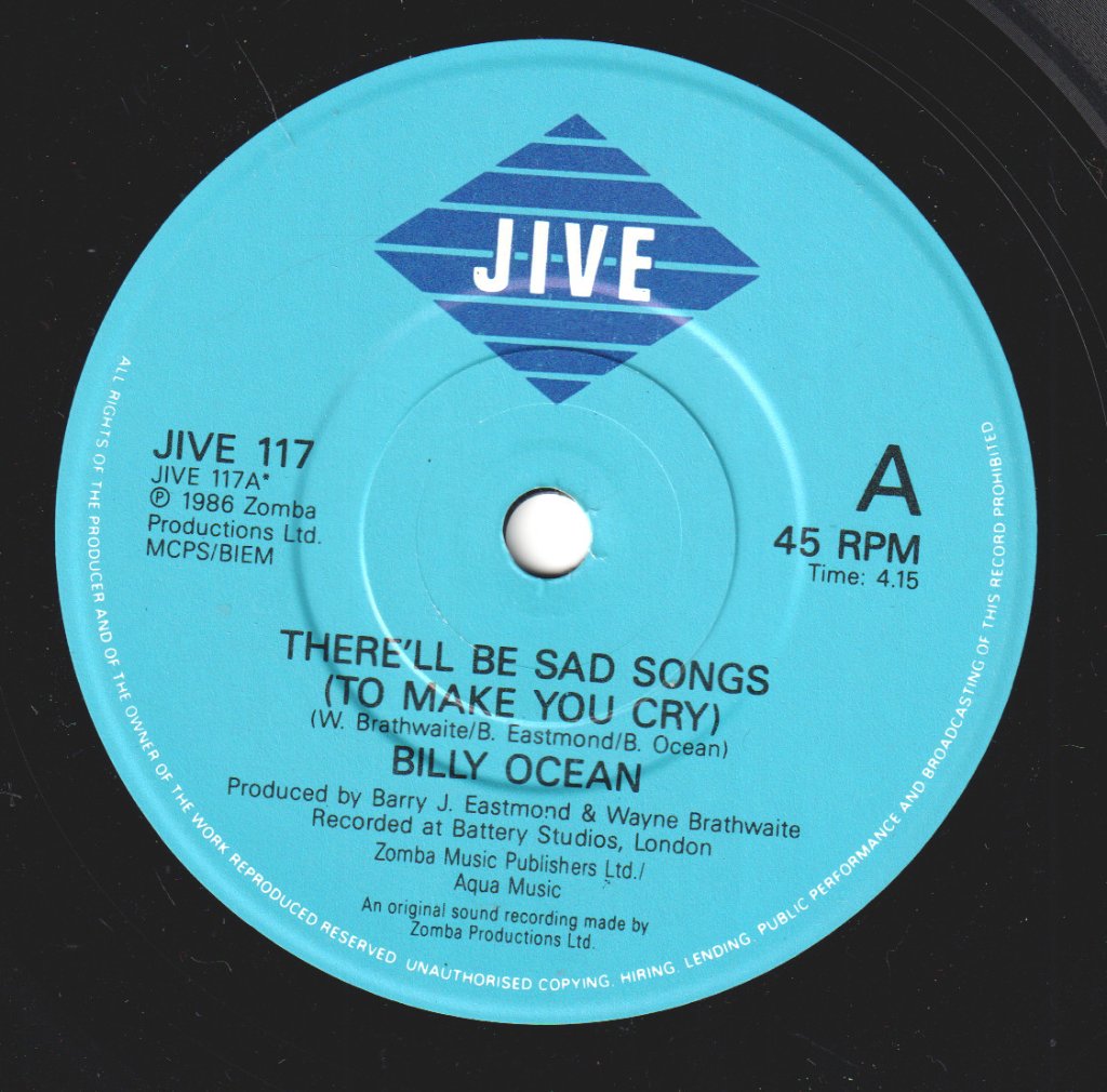 Billy Ocean - There'll Be Sad Songs - 7 Inch