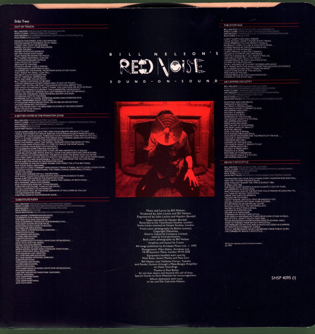 Bill Nelson's Red Noise - Sound On Sound - Lp