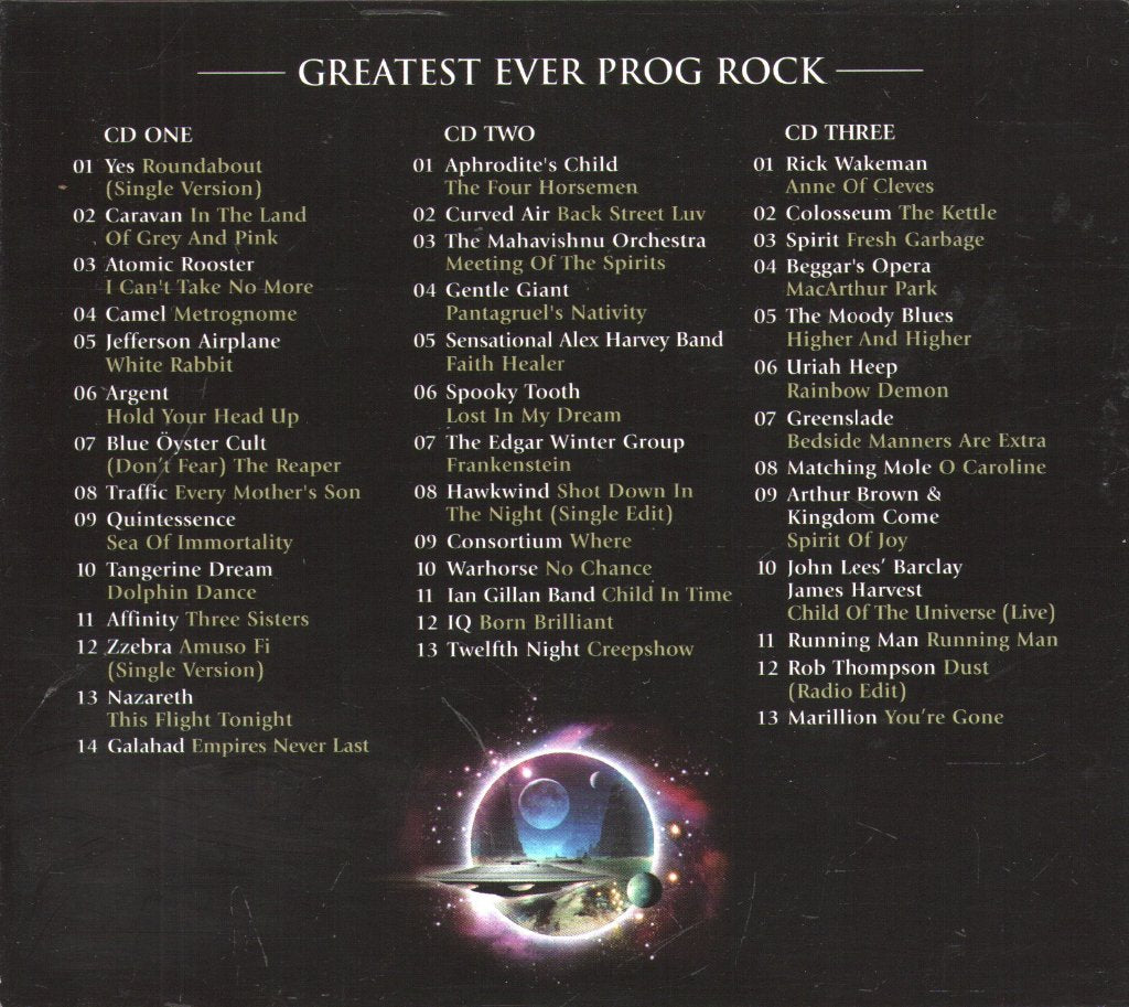 Various Artists - Greatest Ever! Prog Rock - Cd Set