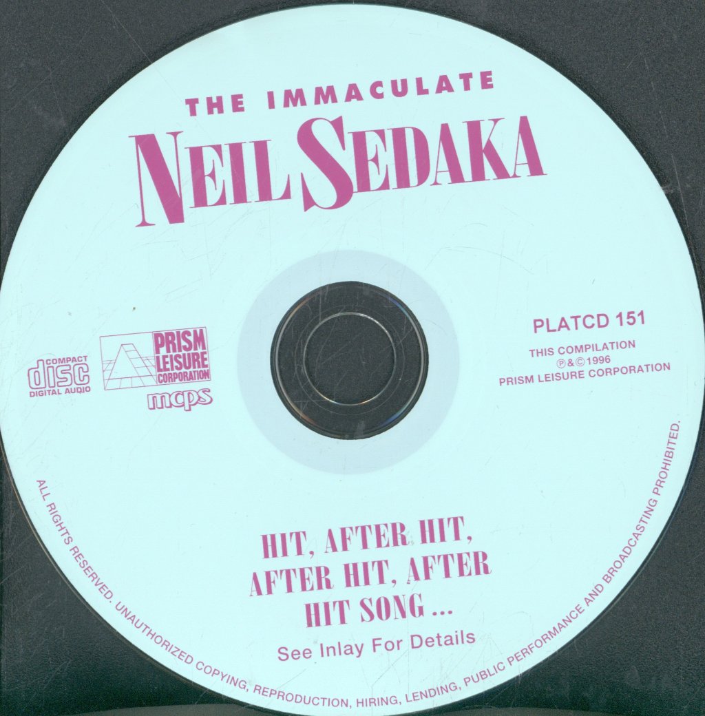 Neil Sedaka - Immaculate Neil Sedaka - Cd