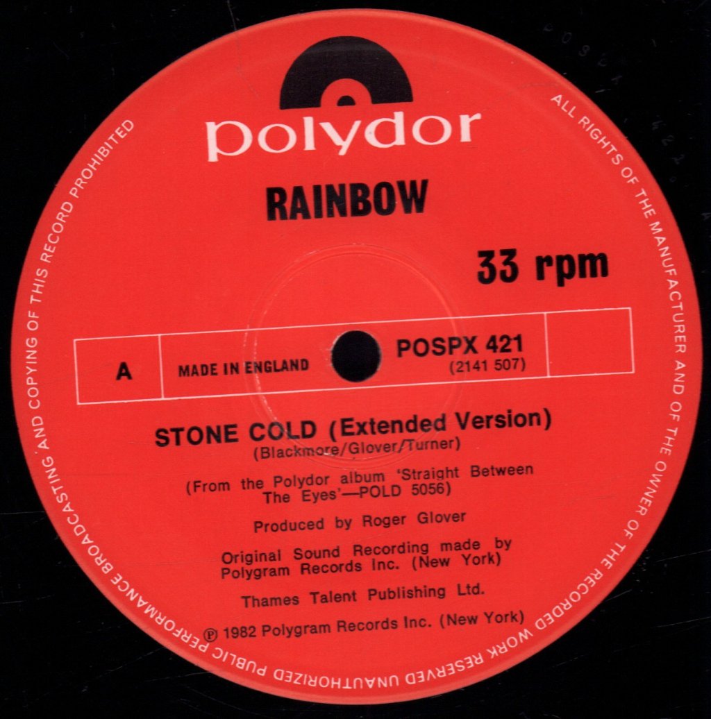 Rainbow (Rock/Metal Group) - Stone Cold - 12 Inch