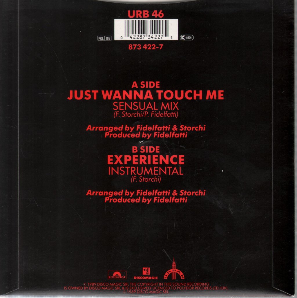 Fidelfatti With Ronnette - Just Wanna Touch Me - 7 Inch
