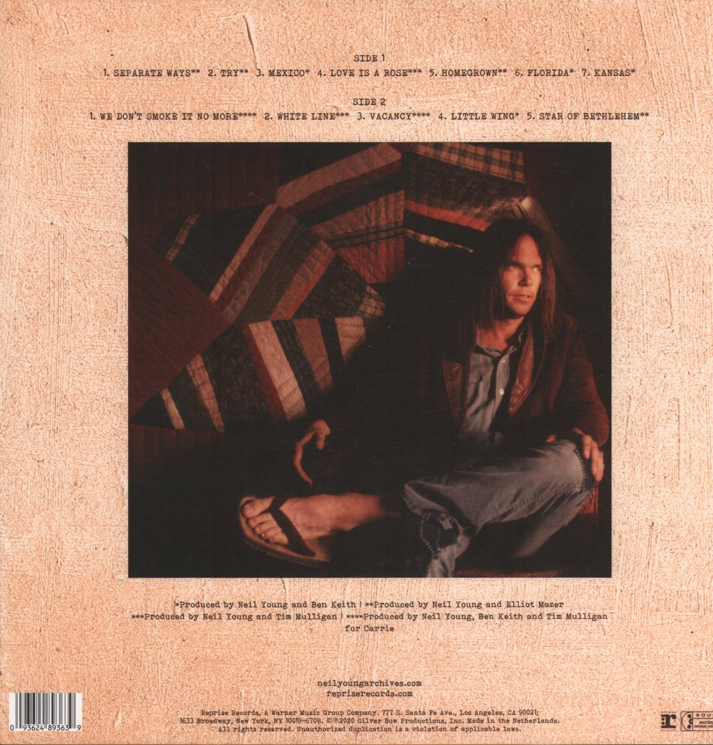 Neil Young - Homegrown - Lp