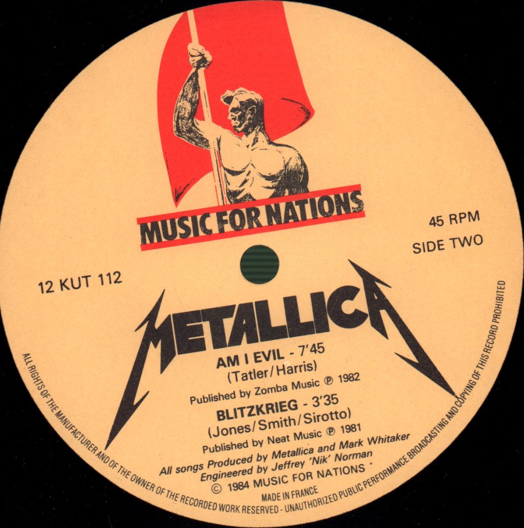Metallica - Creeping Death - 12 Inch