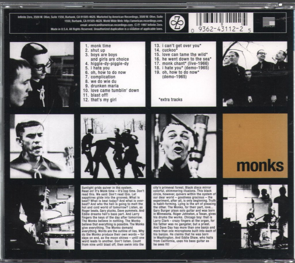 Monks - Black Monk Time - Cd
