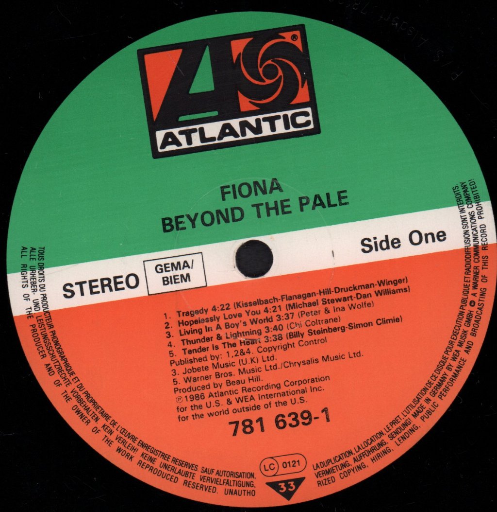 Fiona (Pop/Rock) - Beyond The Pale - Lp