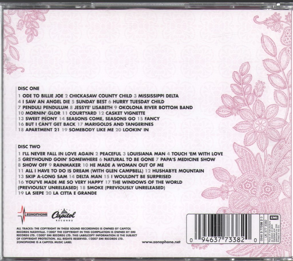 Bobbie Gentry - Best Of The Capitol Years - Double Cd