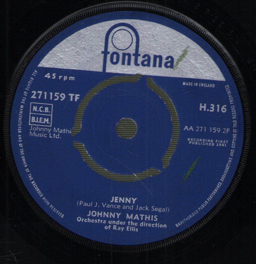 Johnny Mathis - You Set My Heart To Music - 7 Inch