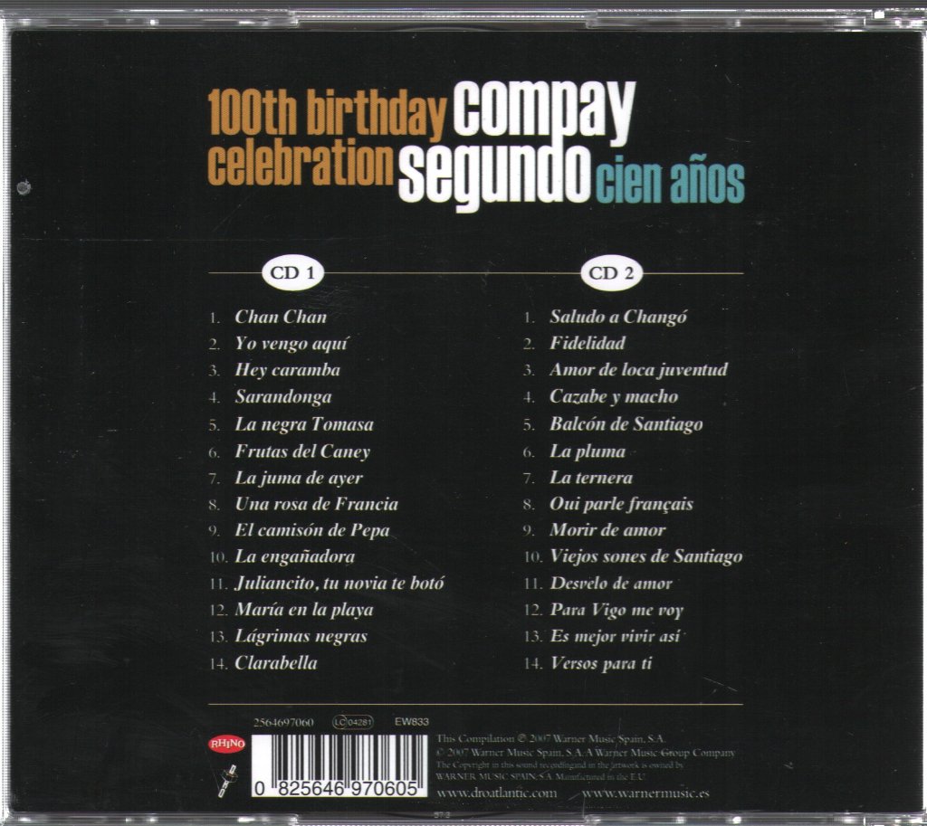 Compay Segundo - Cien Años - Double Cd