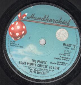 Patti Boulaye - People Some People Choose To Love - 7 Inch