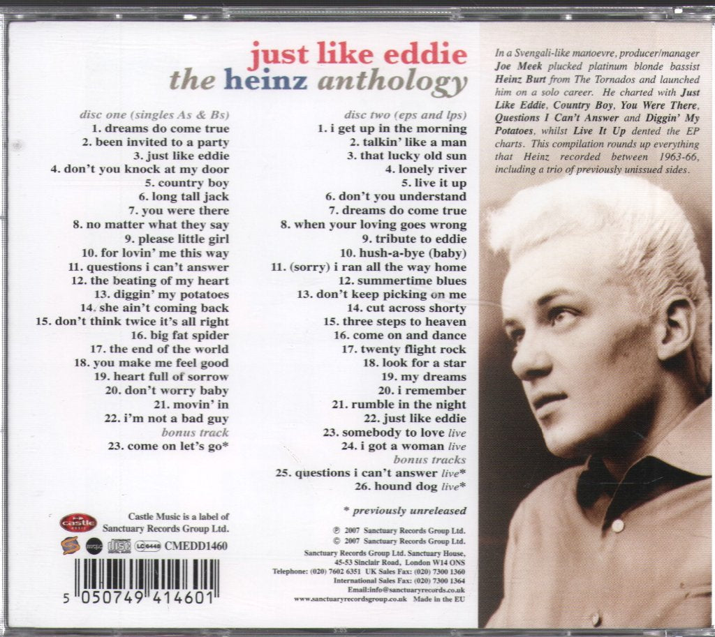 Heinz - Just Like Eddie - The Heinz Anthology - Double Cd