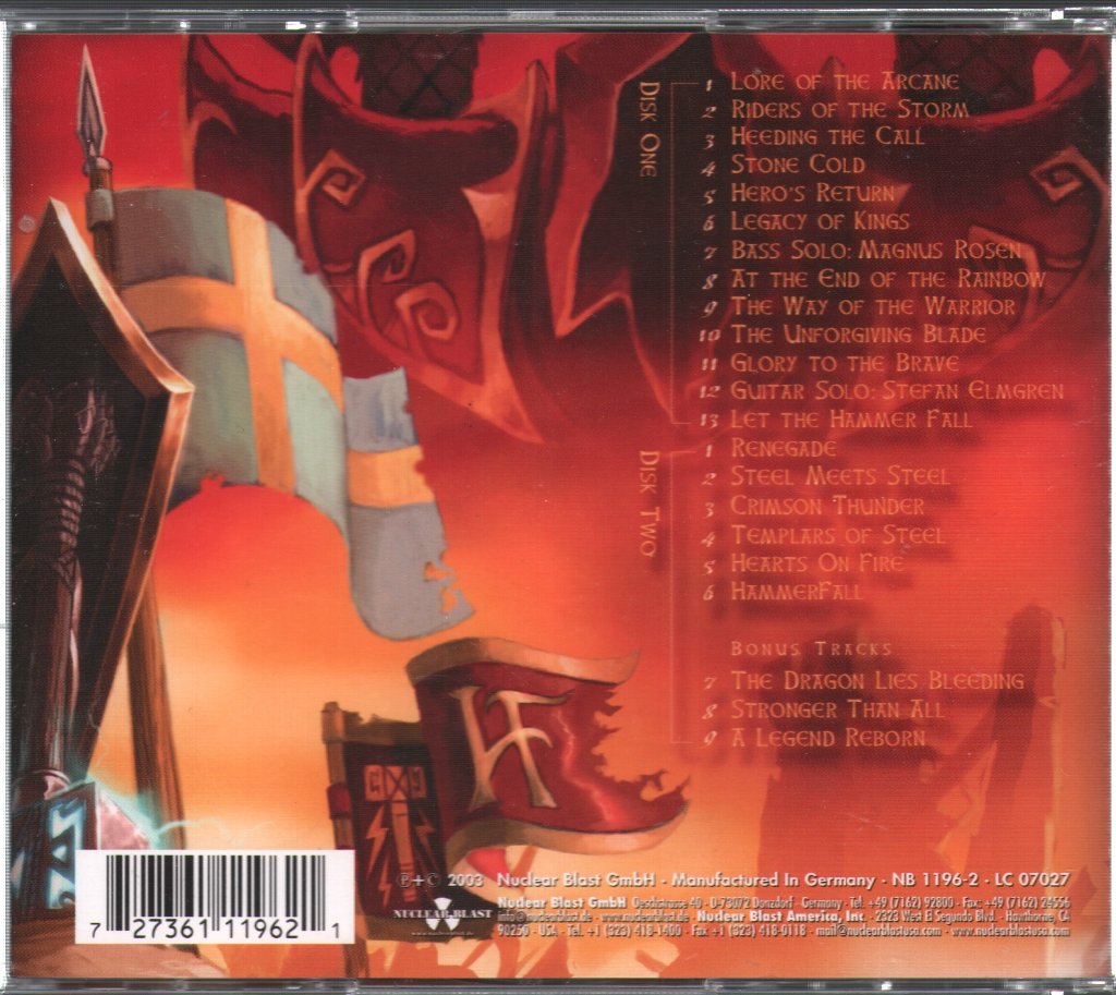 Hammerfall - One Crimson Night - Double Cd
