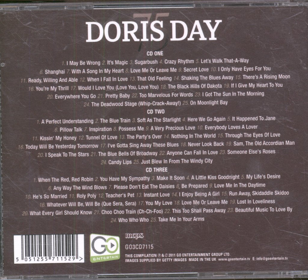 Doris Day - 75 Classic Hits 3CD - Triple Cd