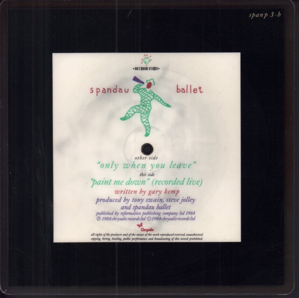 Spandau Ballet - Only When You Leave - 7 Inch