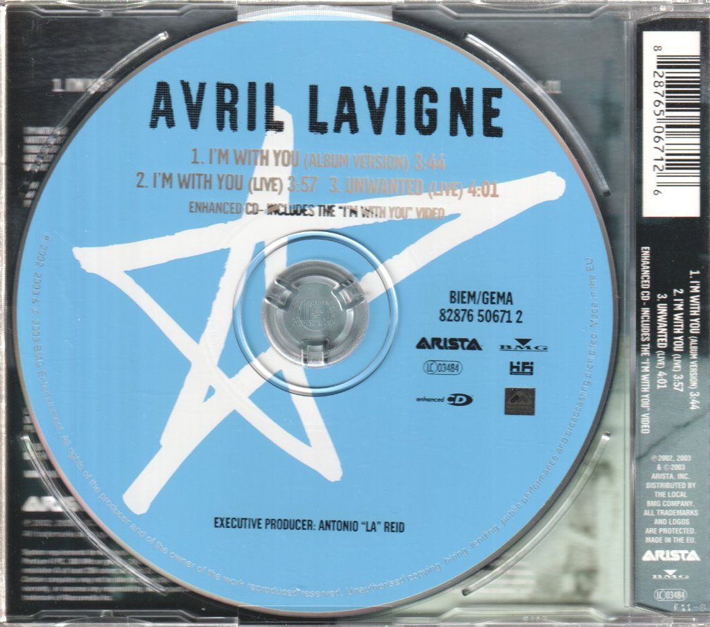 Avril Lavigne - I'm With You - Cd