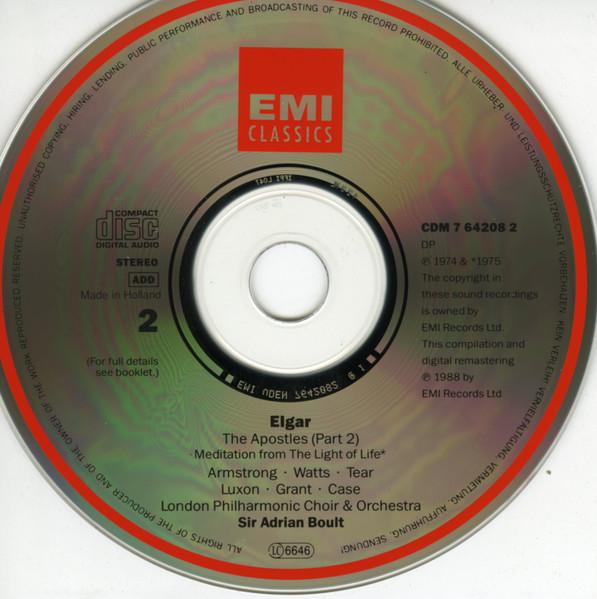 Sir Edward Elgar - Apostles / Meditation From "The Light Of Life" - Cd Set