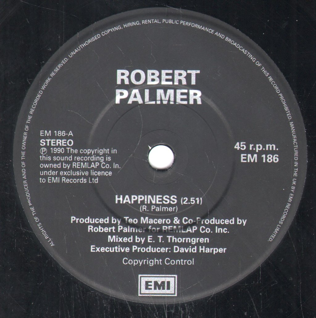 Robert Palmer - Happiness - 7 Inch