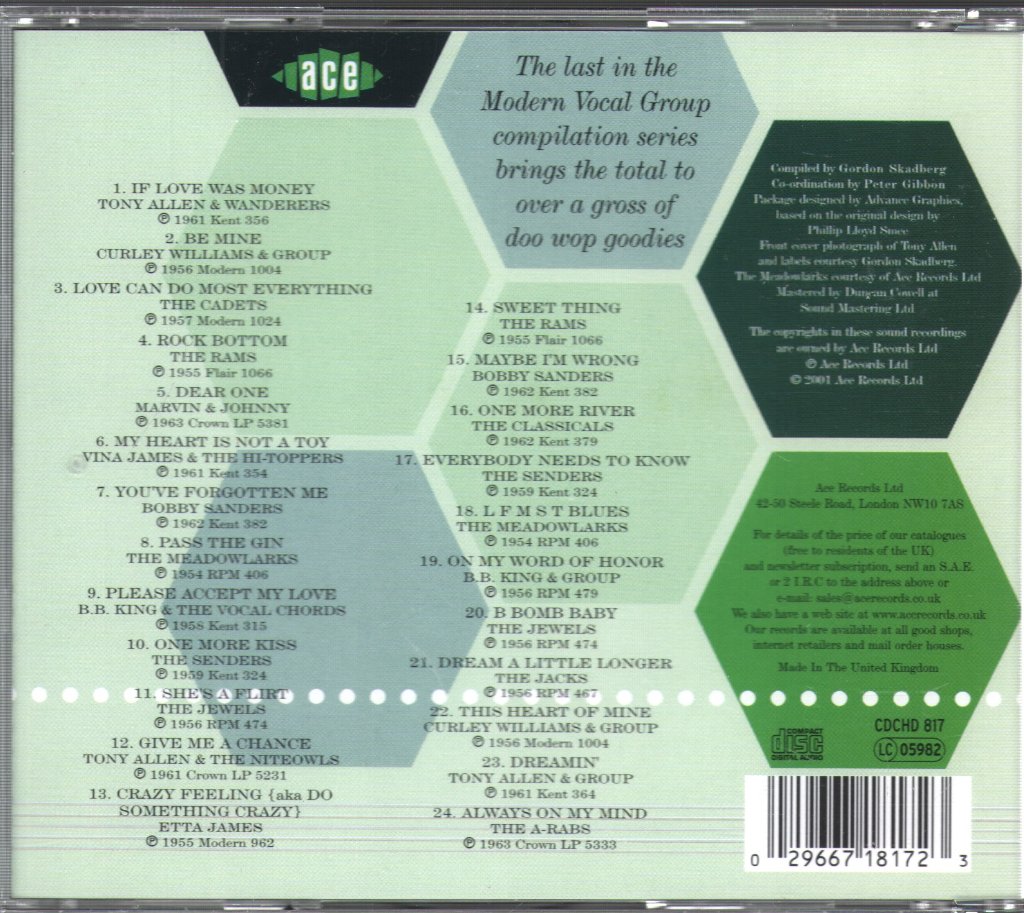 Various Artists - Modern Vocal Groups Volume 6 - Cd